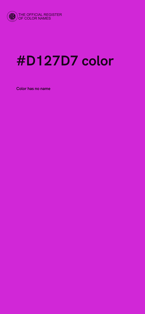 #D127D7 color image