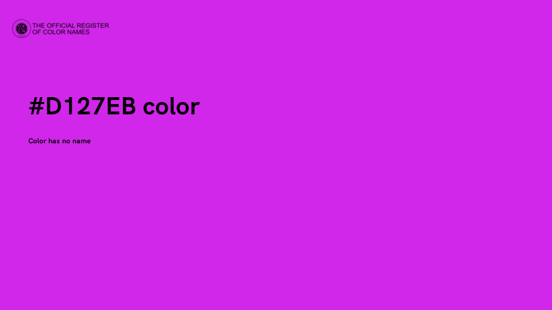 #D127EB color image