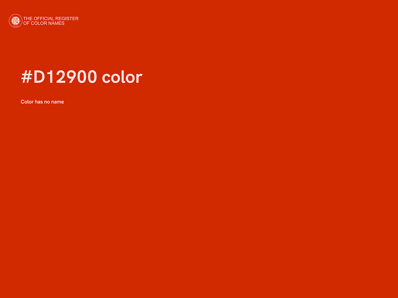 #D12900 color image