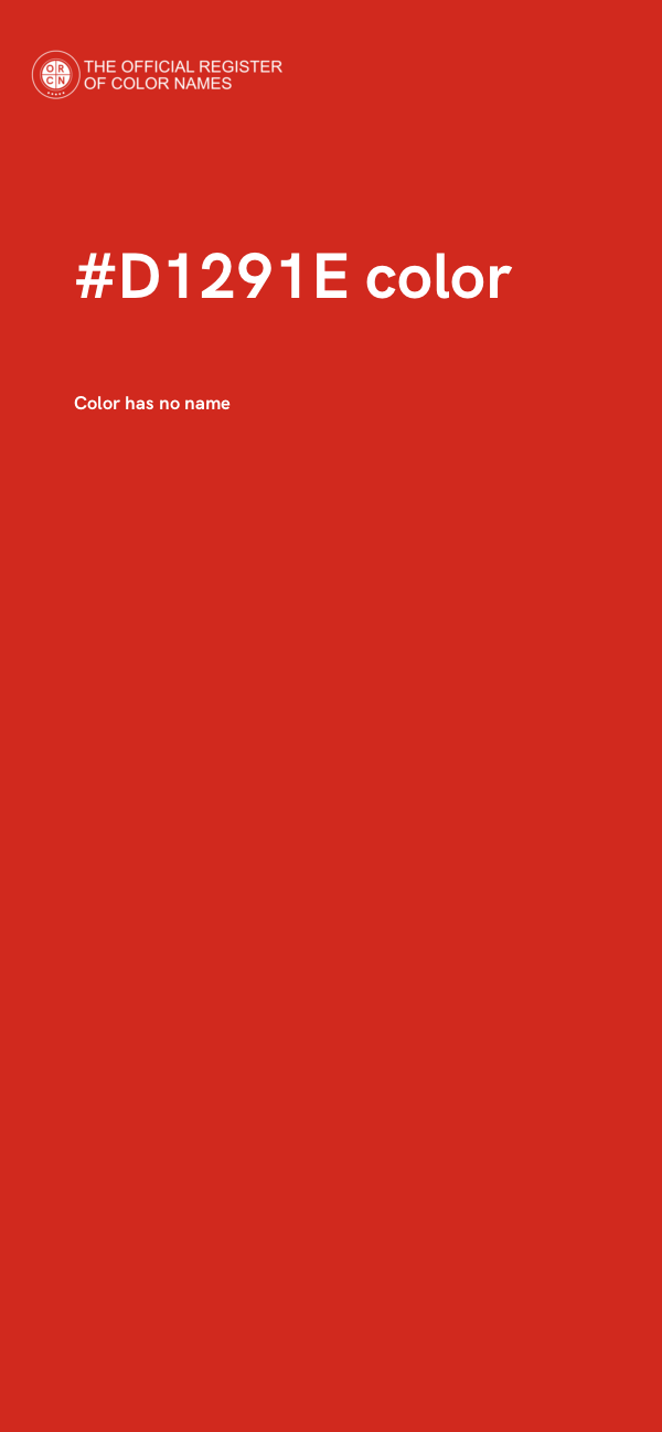 #D1291E color image