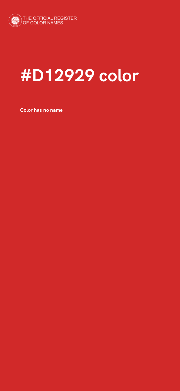 #D12929 color image