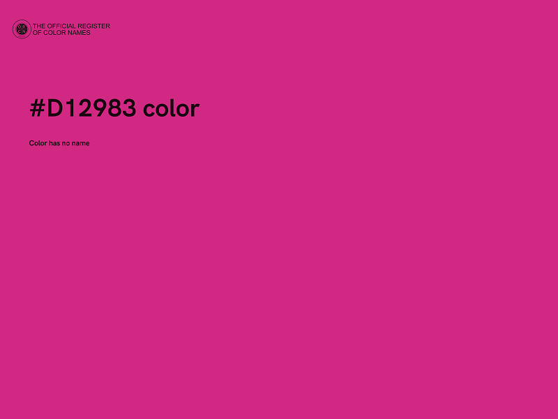 #D12983 color image