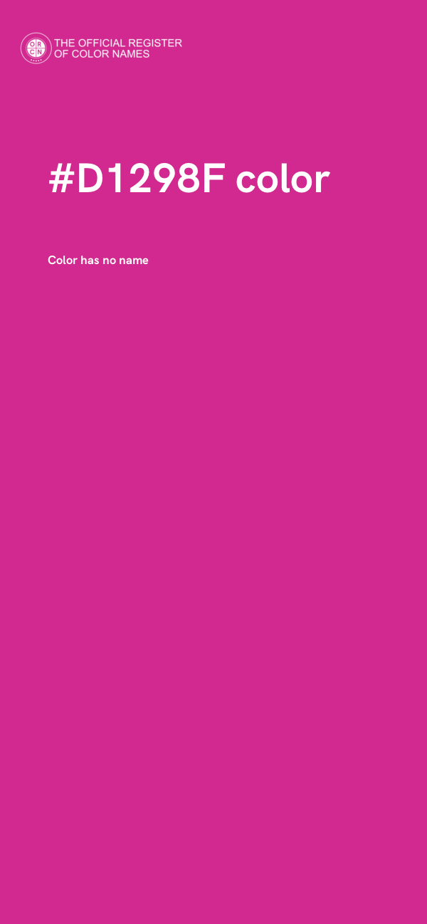 #D1298F color image