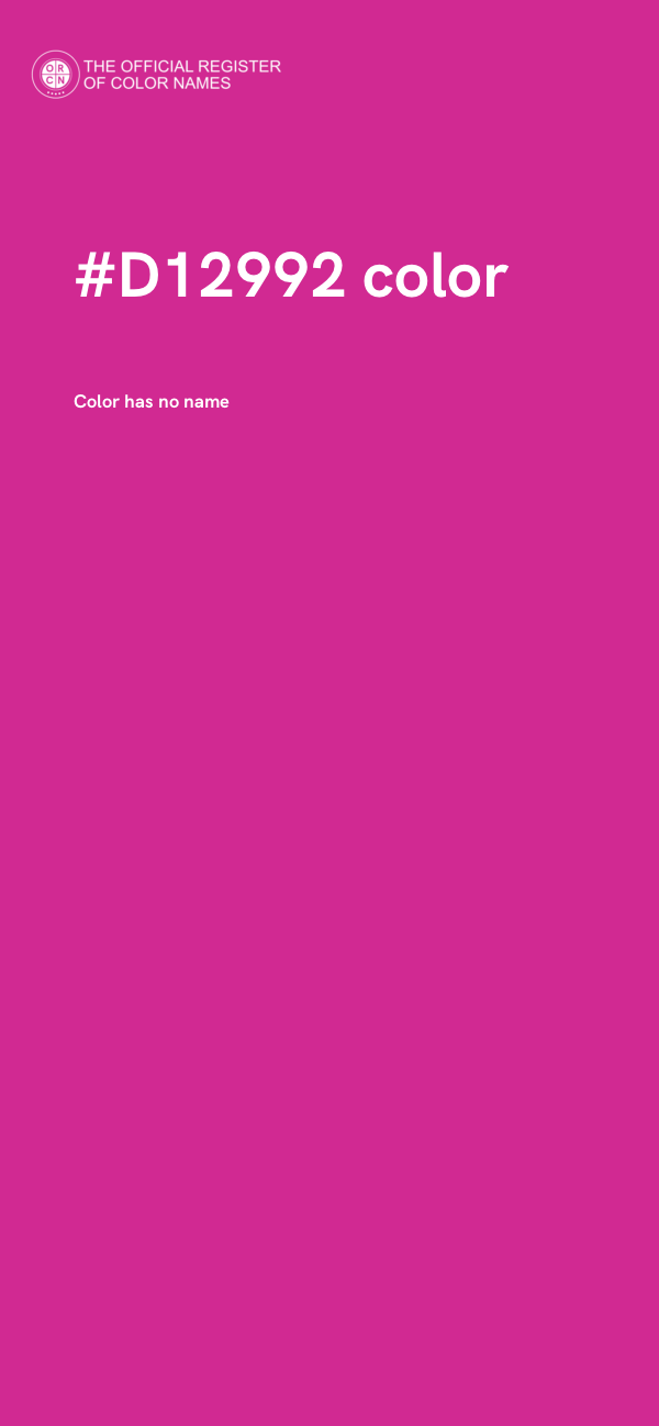 #D12992 color image
