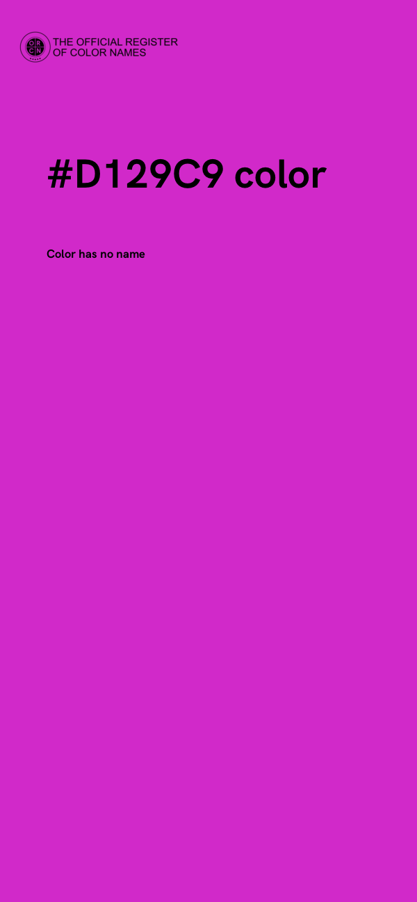 #D129C9 color image
