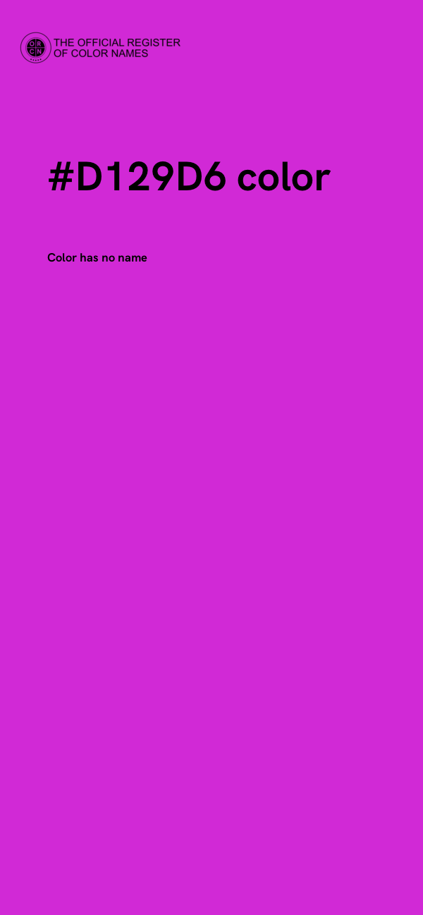 #D129D6 color image