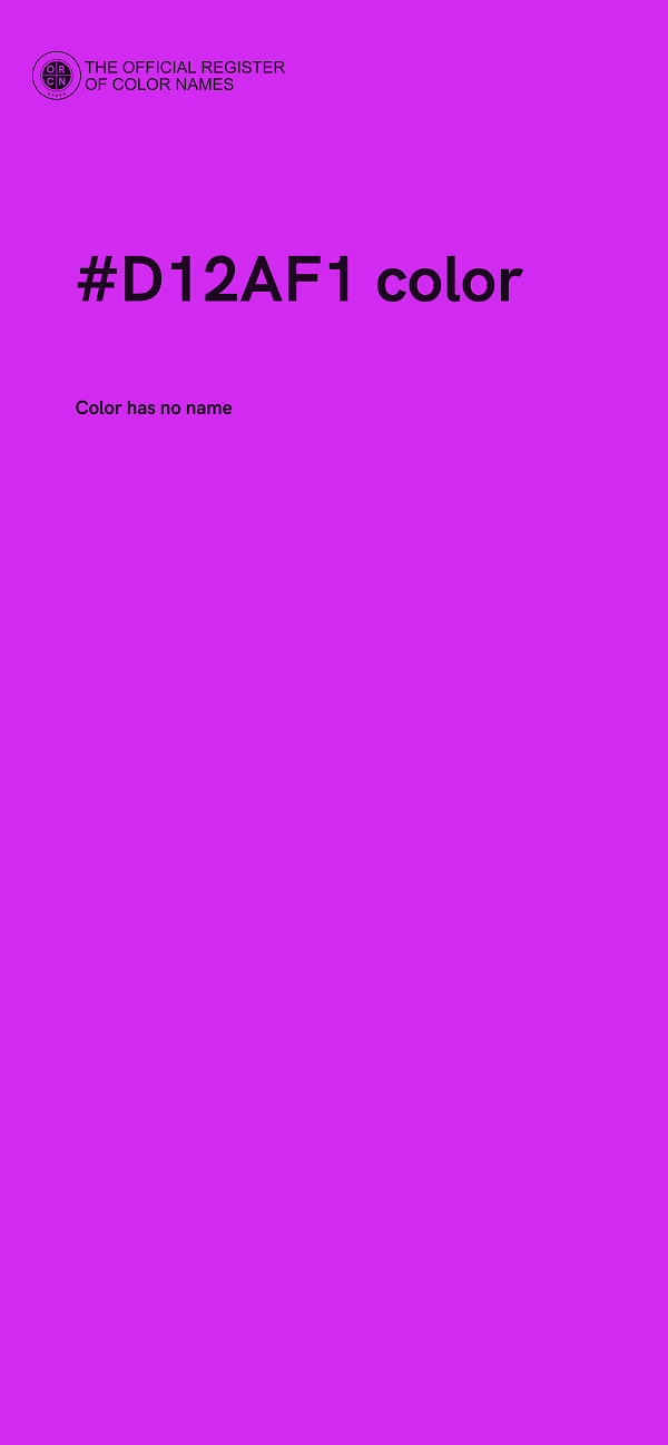 #D12AF1 color image