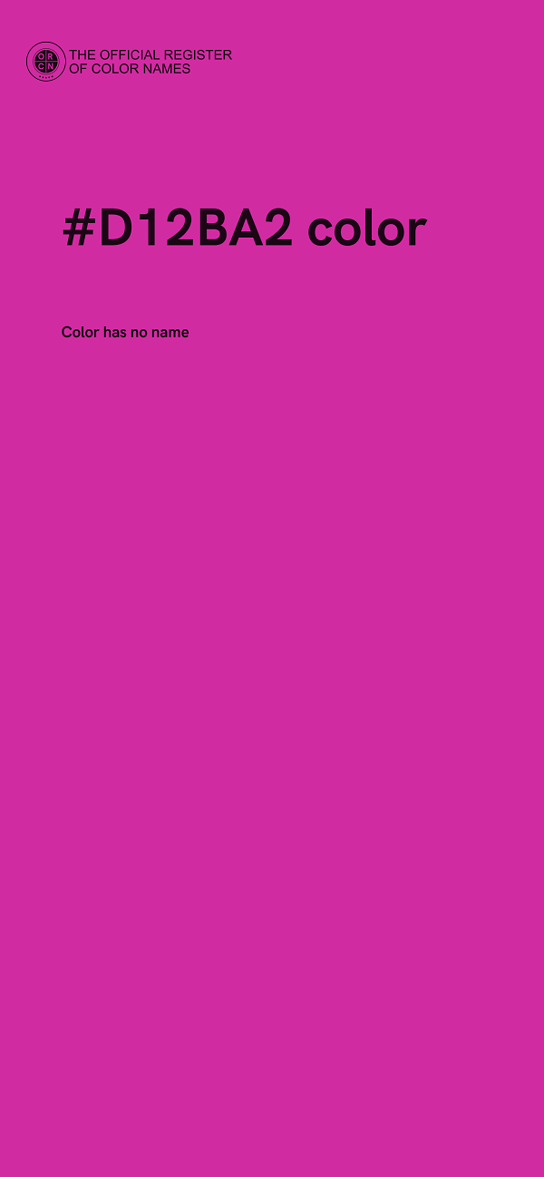 #D12BA2 color image