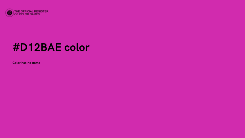 #D12BAE color image