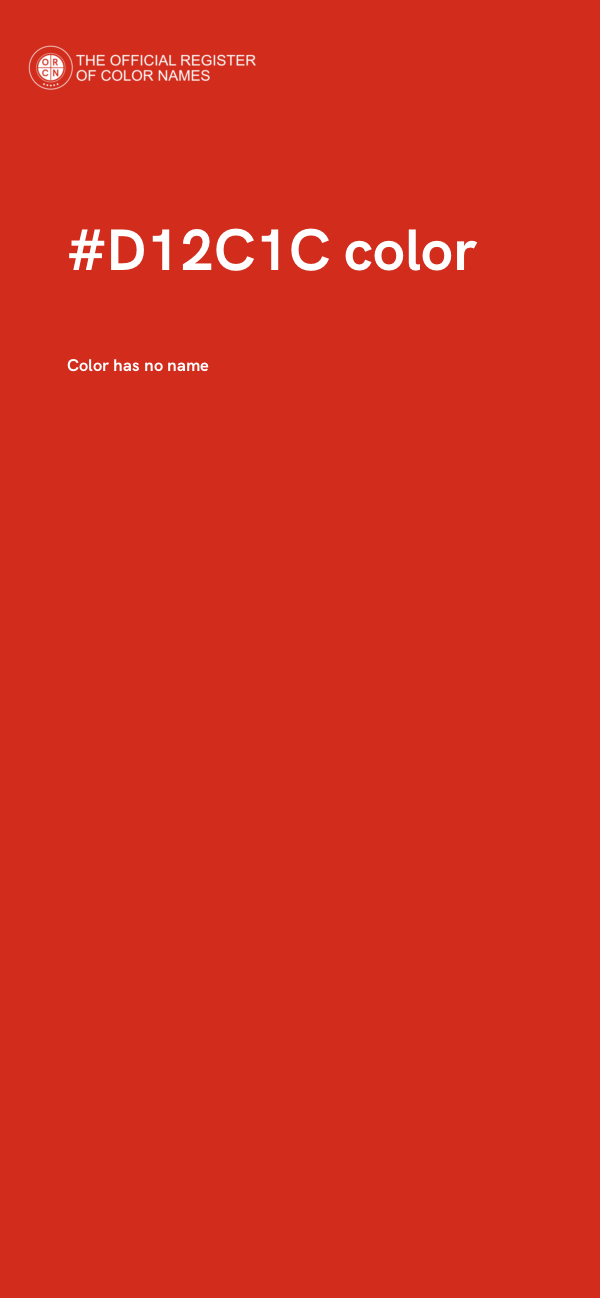 #D12C1C color image