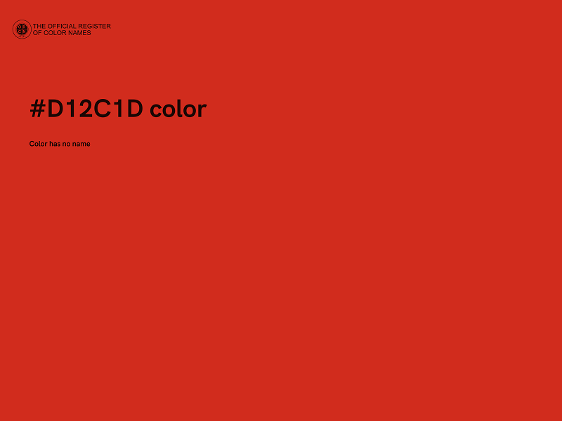 #D12C1D color image