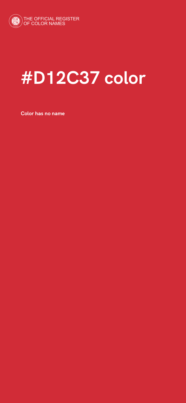 #D12C37 color image