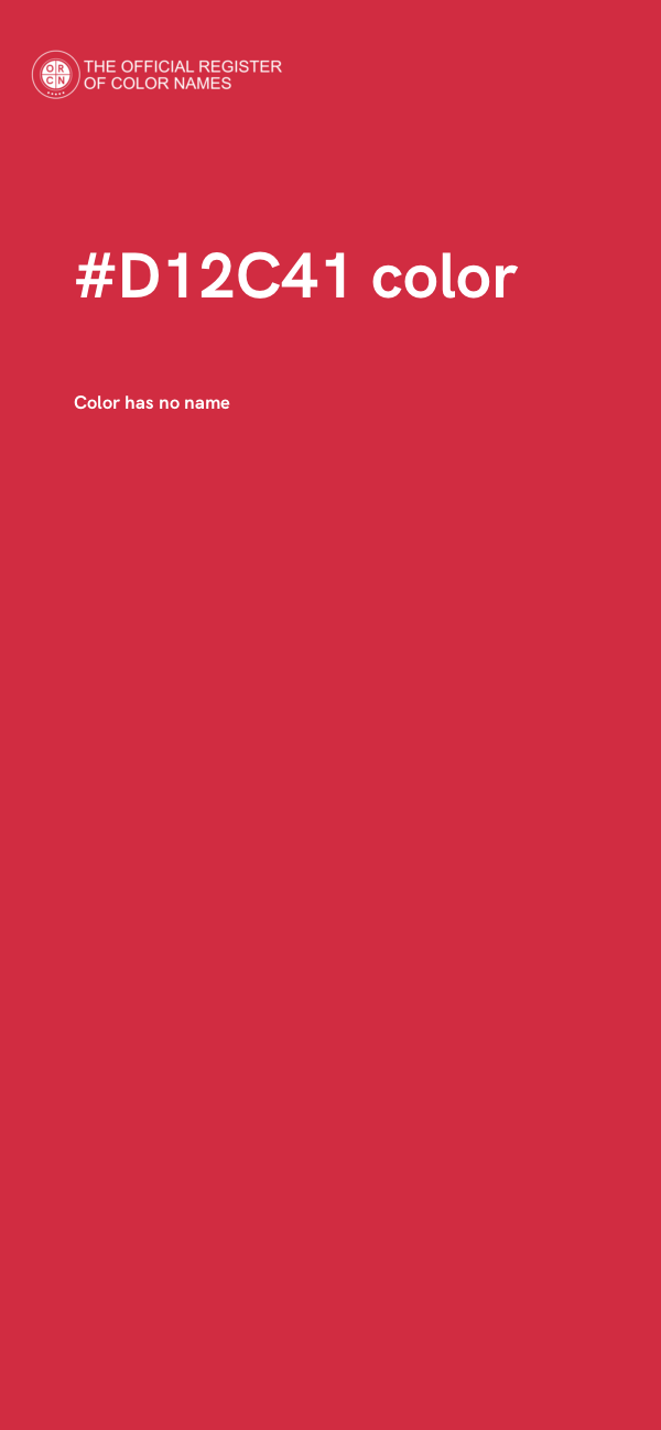 #D12C41 color image