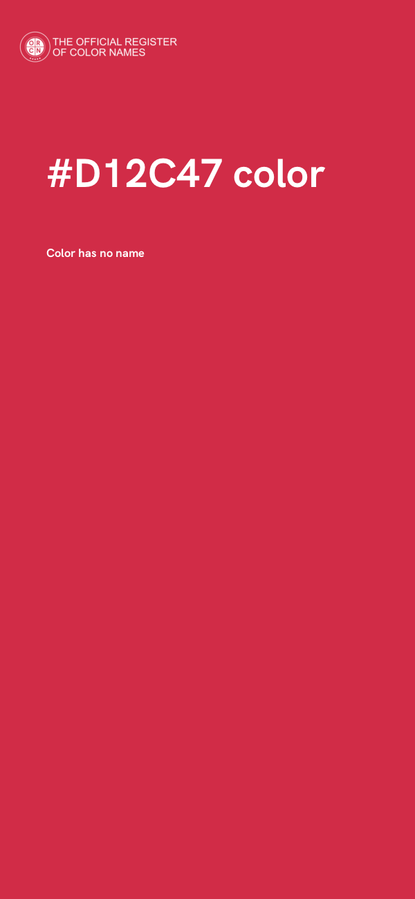 #D12C47 color image