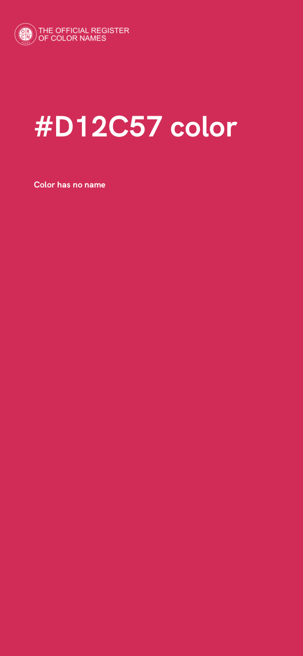 #D12C57 color image