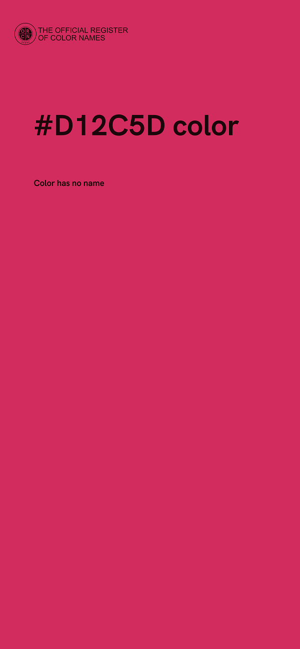 #D12C5D color image