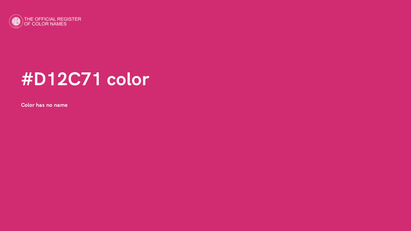 #D12C71 color image
