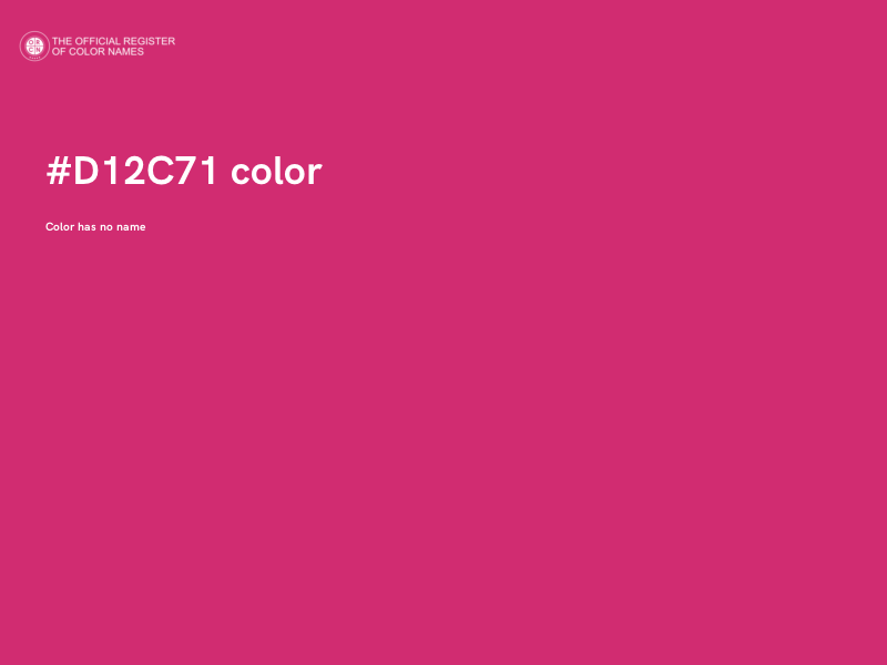 #D12C71 color image