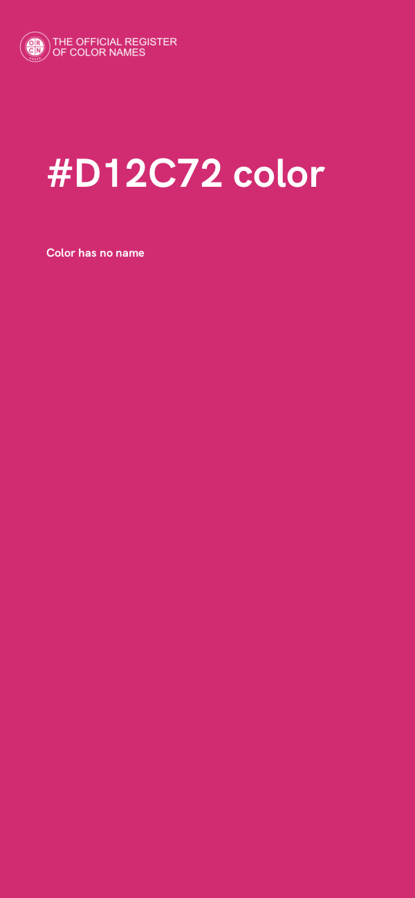 #D12C72 color image