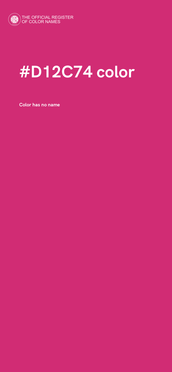 #D12C74 color image