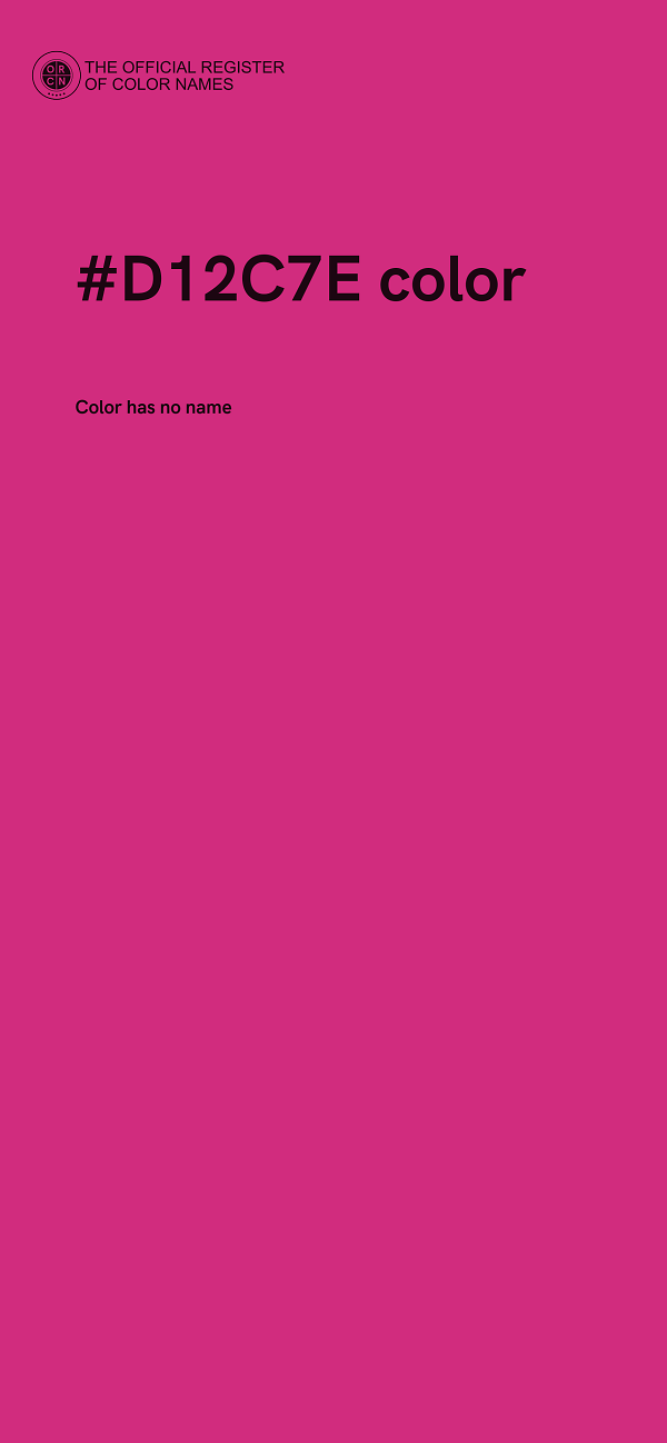 #D12C7E color image