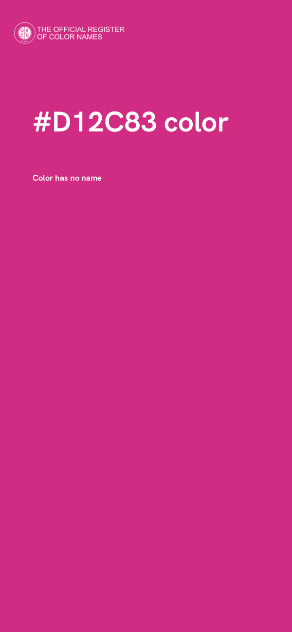 #D12C83 color image
