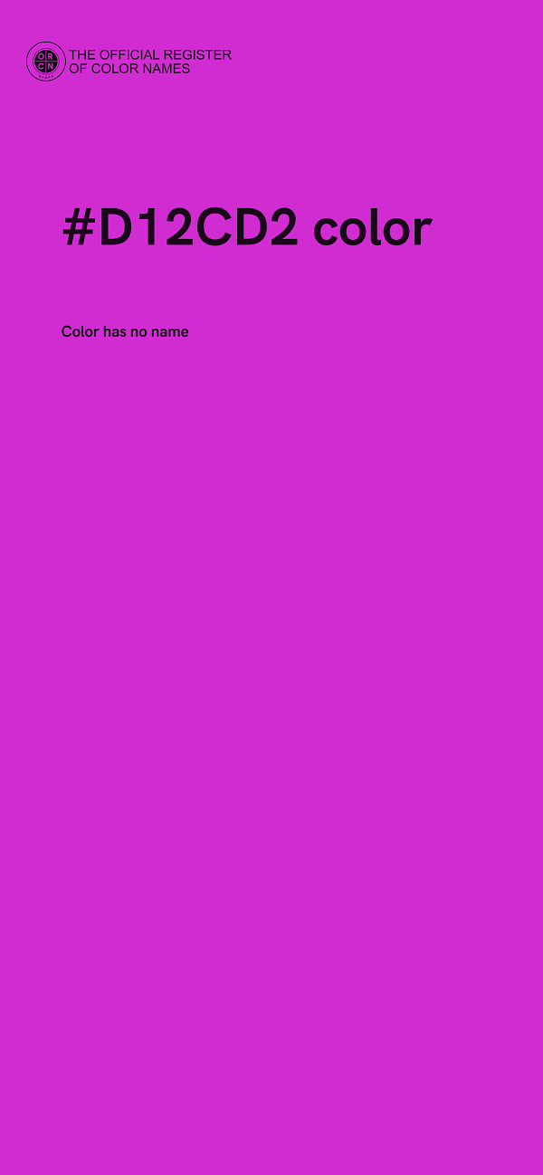 #D12CD2 color image