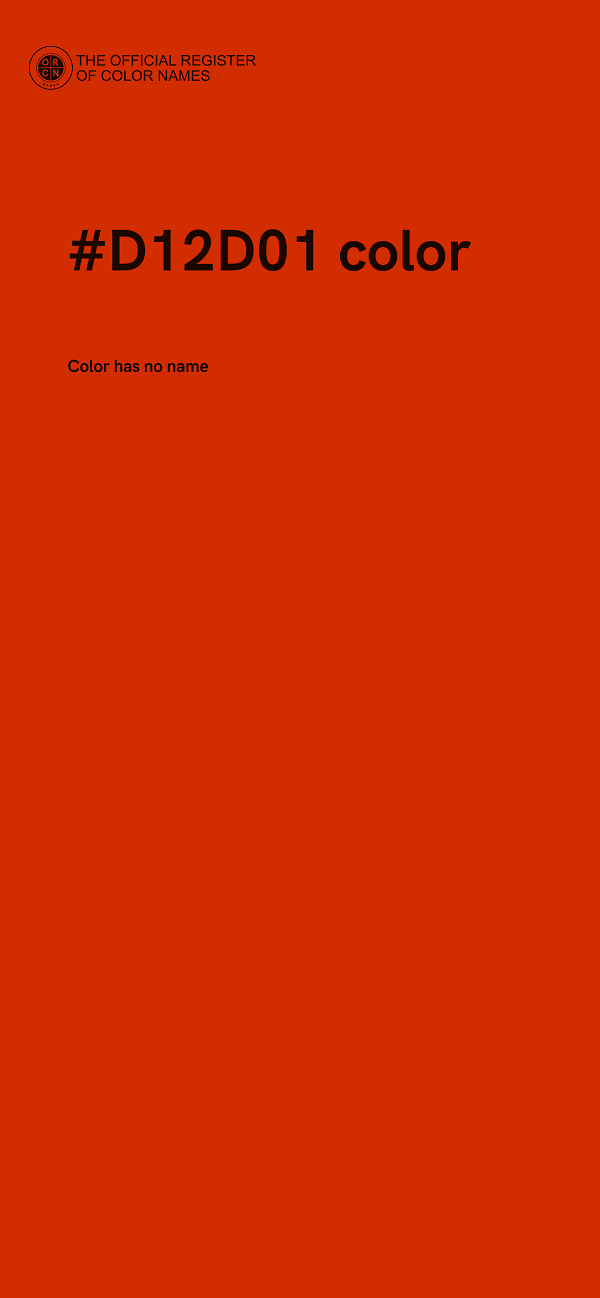 #D12D01 color image