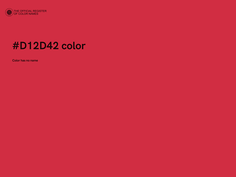 #D12D42 color image