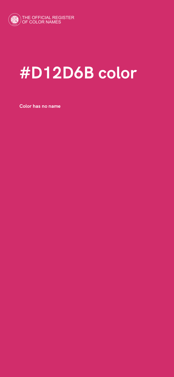 #D12D6B color image