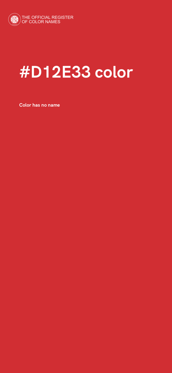 #D12E33 color image