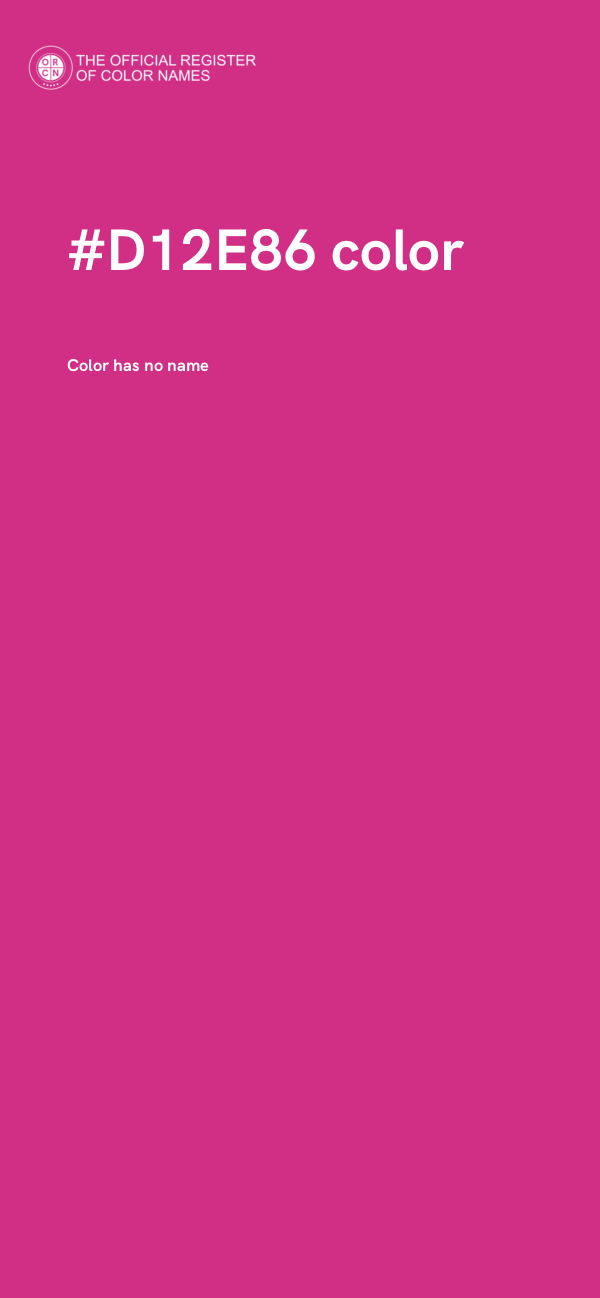 #D12E86 color image