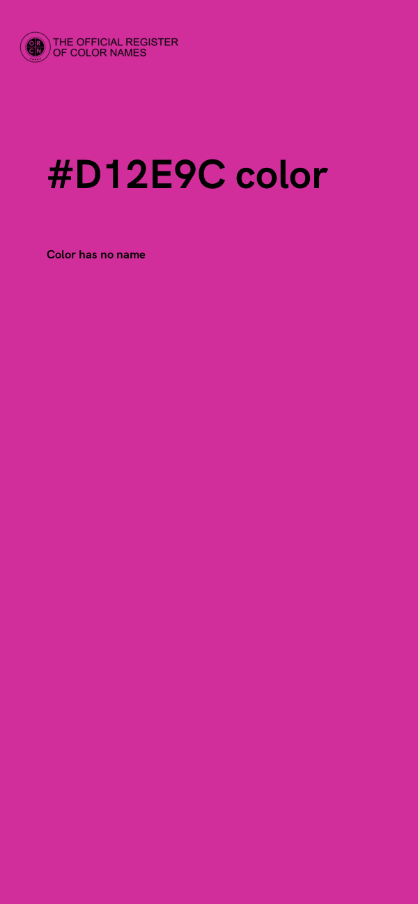 #D12E9C color image