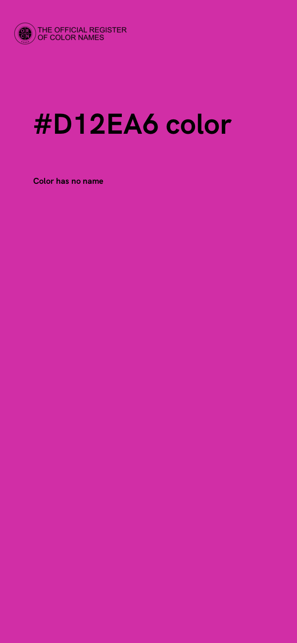 #D12EA6 color image