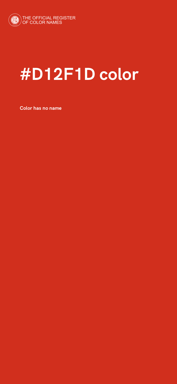 #D12F1D color image
