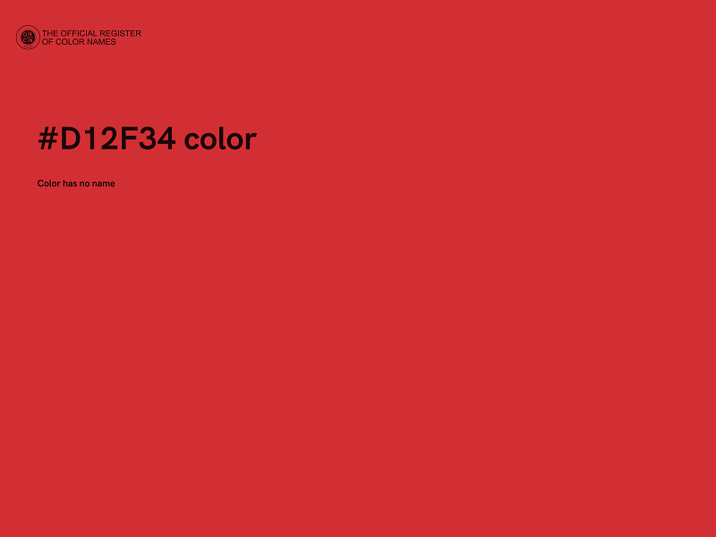 #D12F34 color image