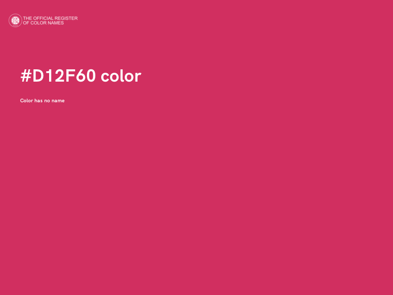 #D12F60 color image