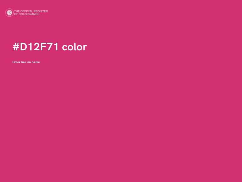 #D12F71 color image