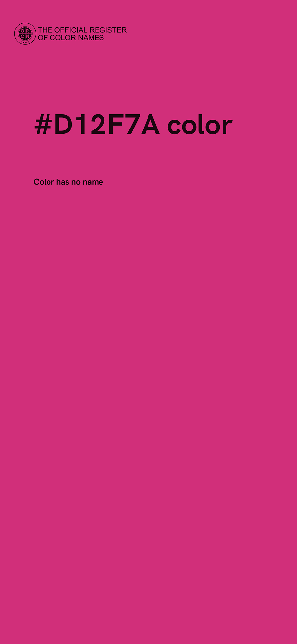 #D12F7A color image