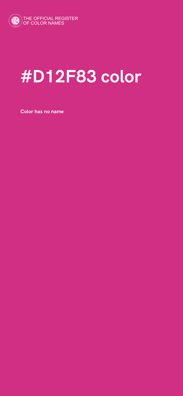 #D12F83 color image