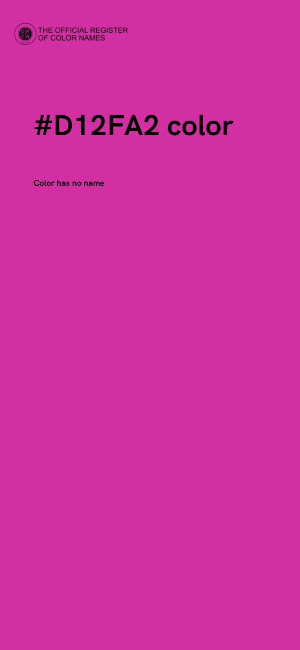 #D12FA2 color image