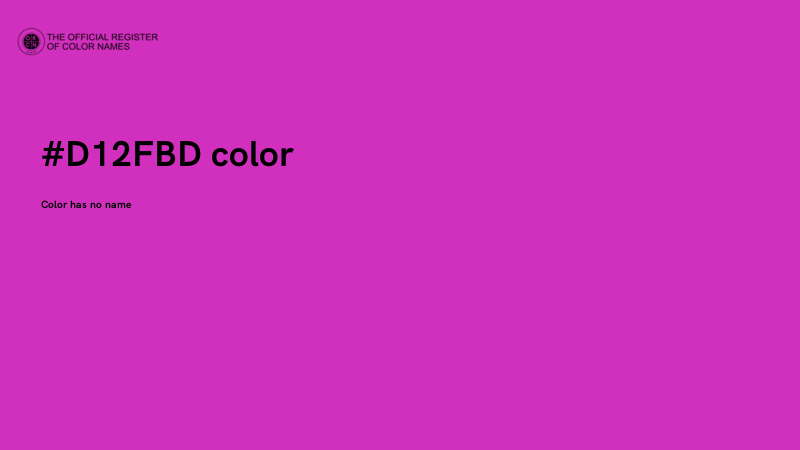 #D12FBD color image