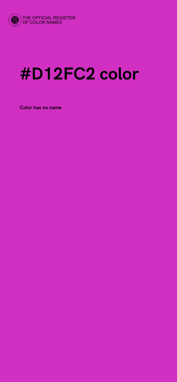 #D12FC2 color image