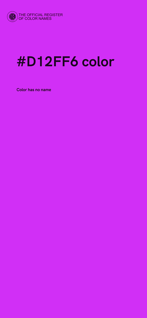 #D12FF6 color image