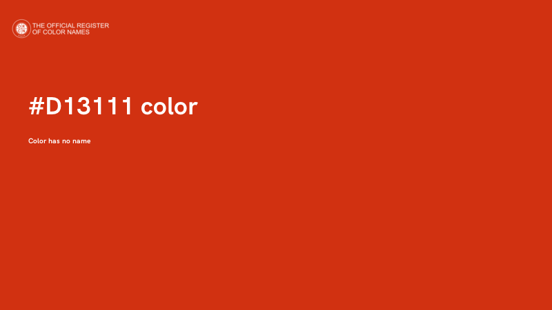 #D13111 color image