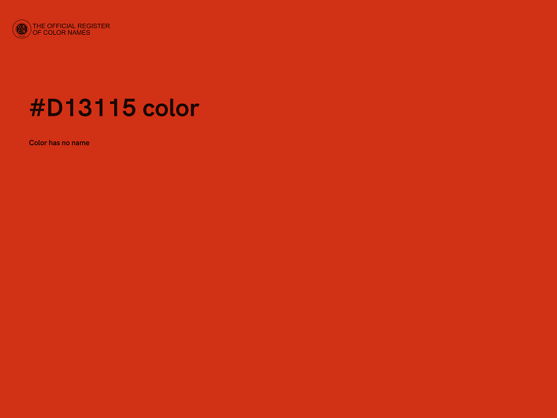 #D13115 color image