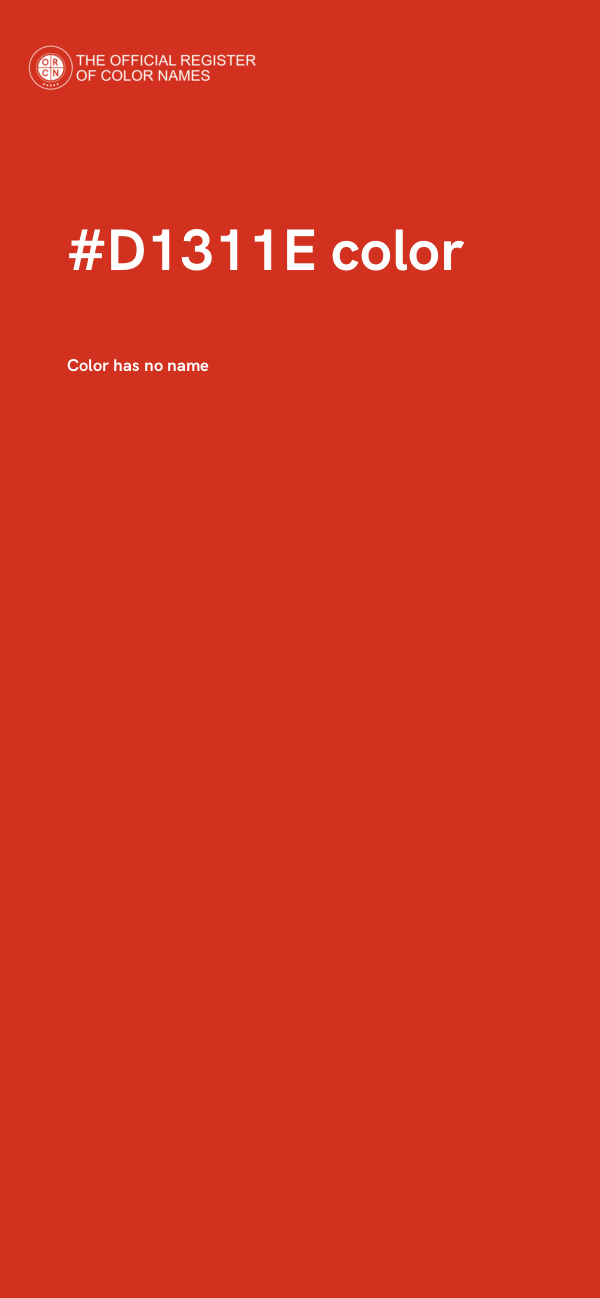 #D1311E color image