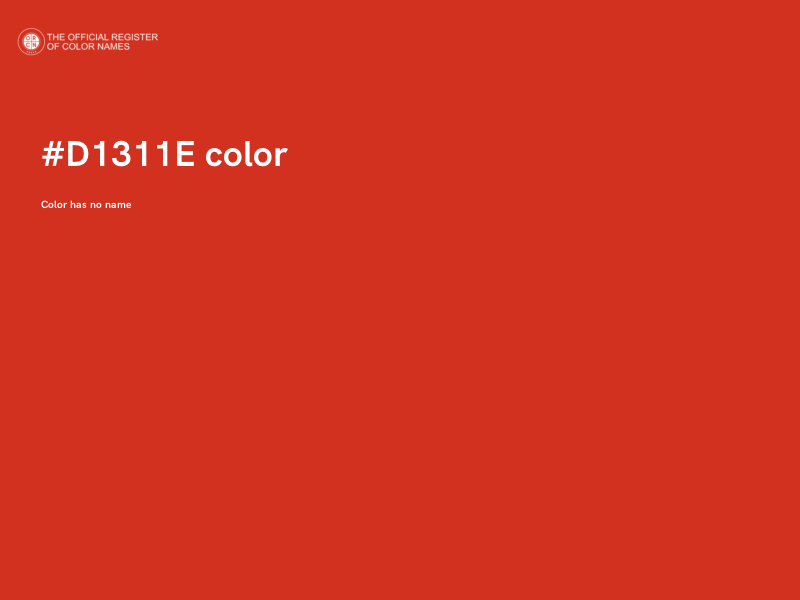 #D1311E color image