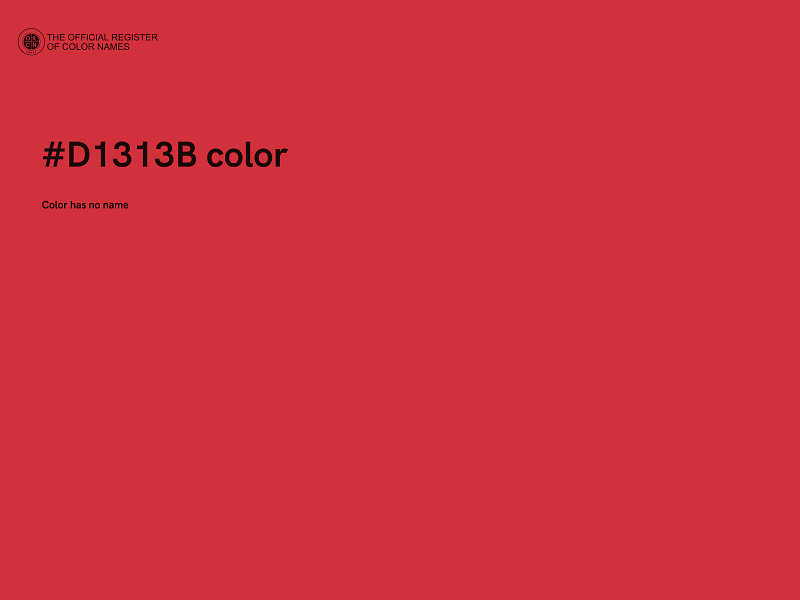 #D1313B color image