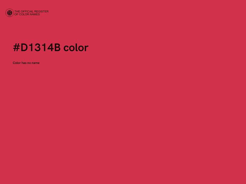 #D1314B color image